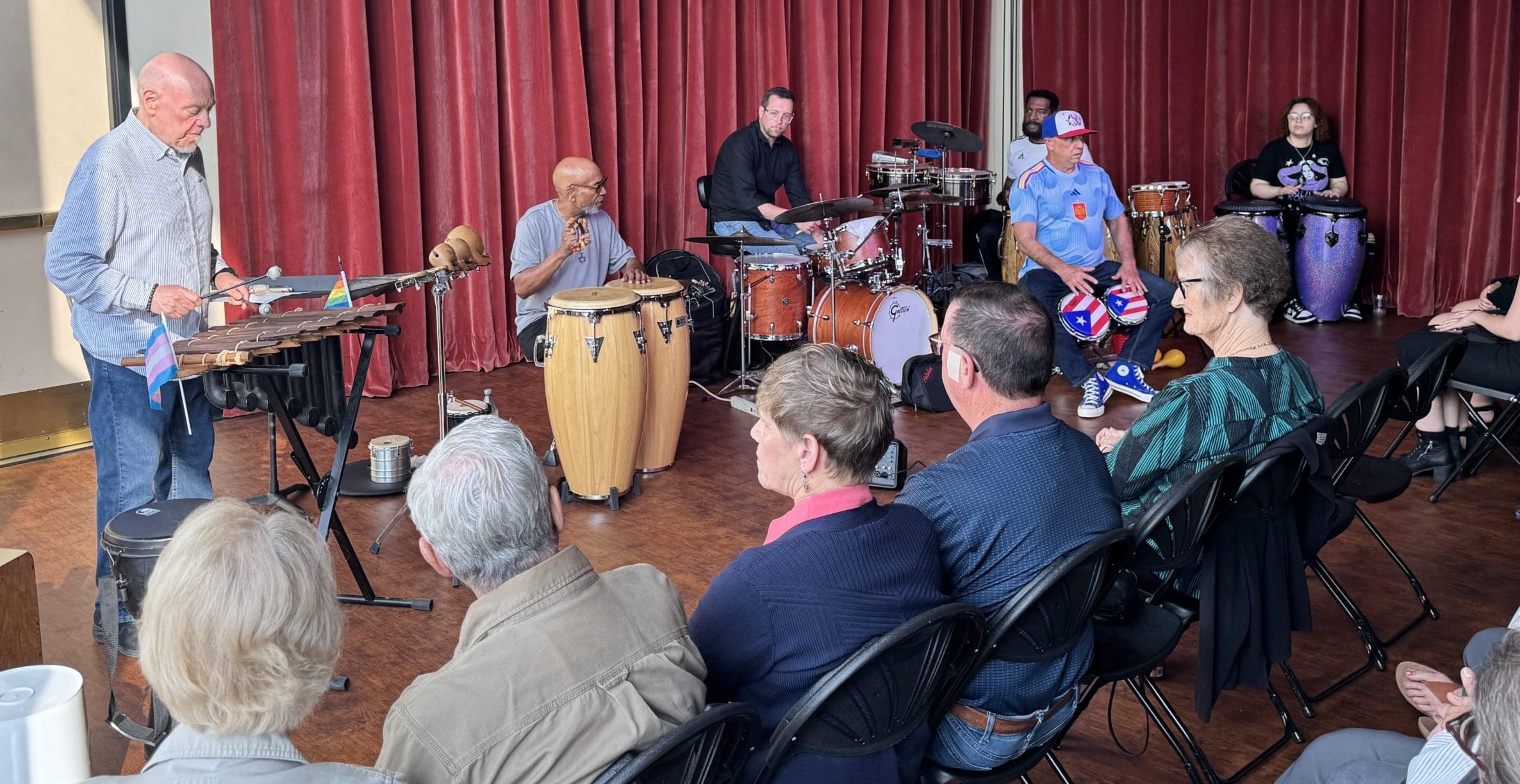 Various percussion artists performing in June 2025 at the Appell Center