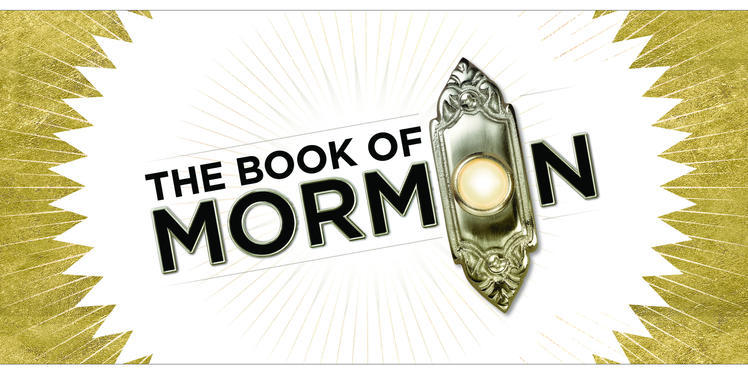 Graphic title art for the Broadway Musical "The Book of Mormon"
