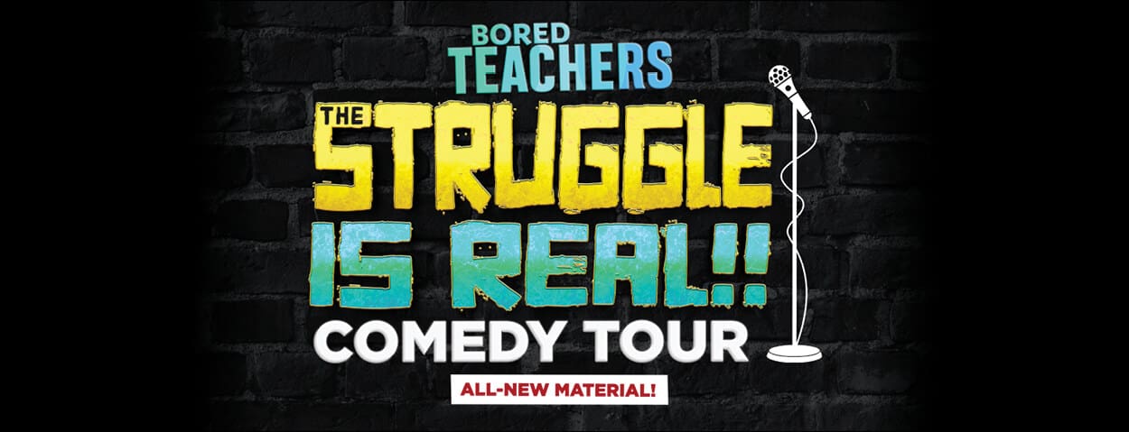 Bored Teachers Comedy Tour graphic title