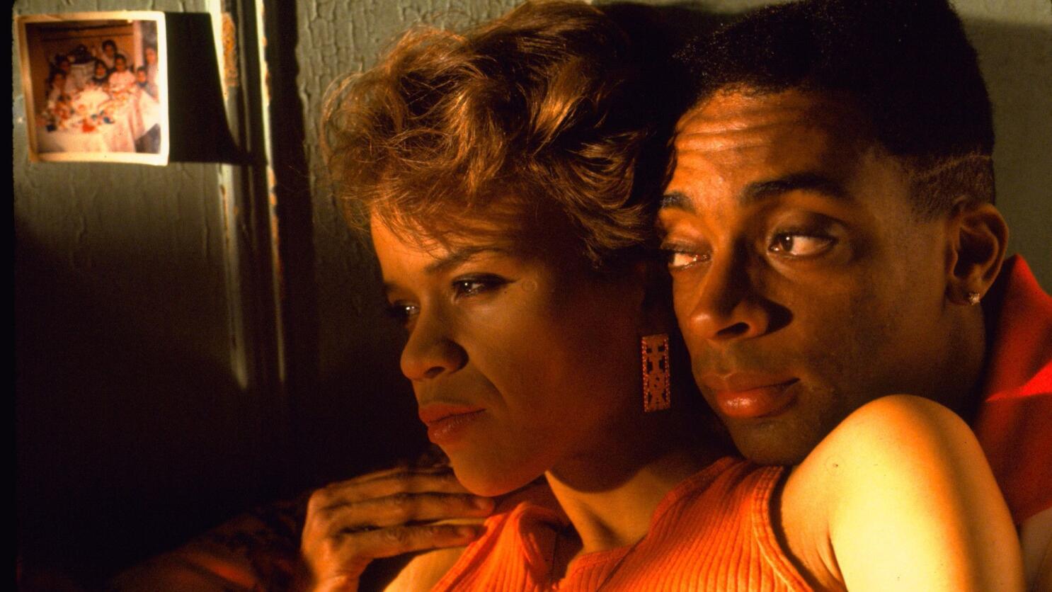 Rosie Perez and Spike Lee in "Do the Right Thing"