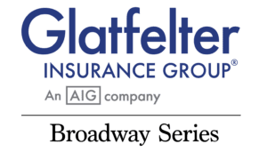 Glatfelter Insurance logo with Broadway Series tag