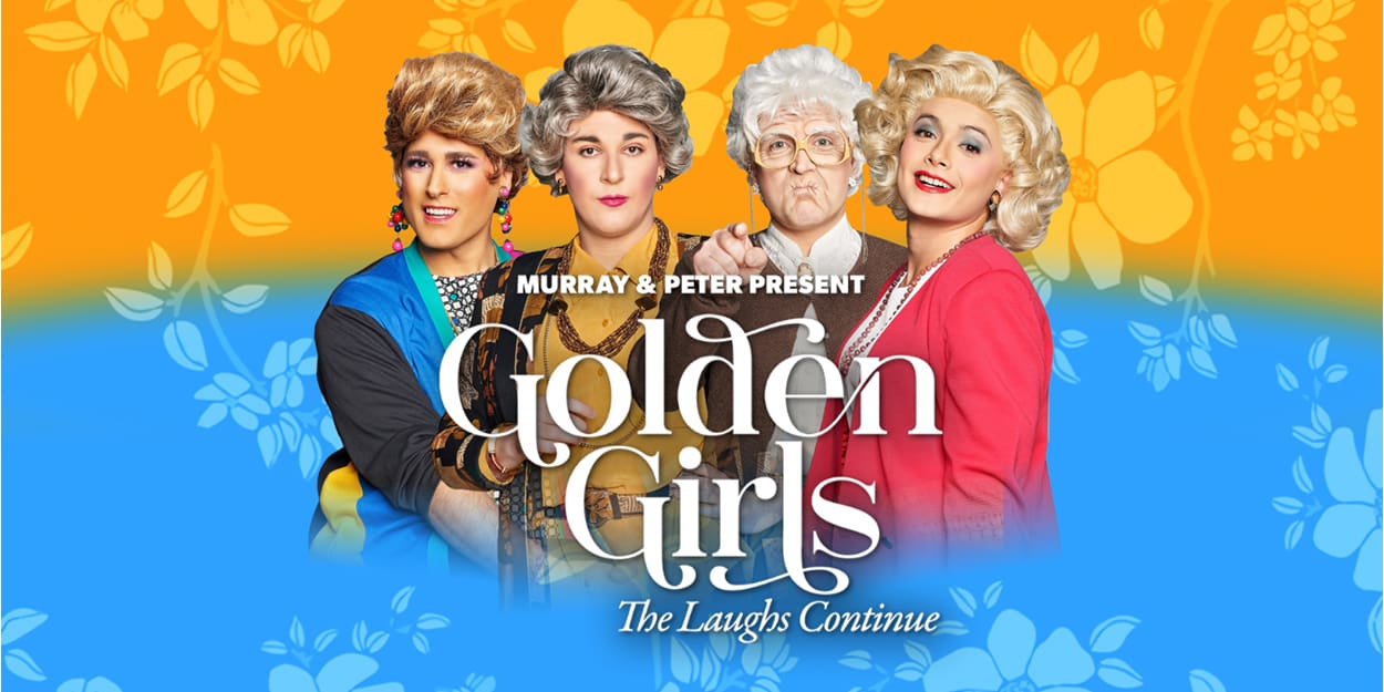 Title art for Golden Girls The Laughs Continue featuring the 4 main characters