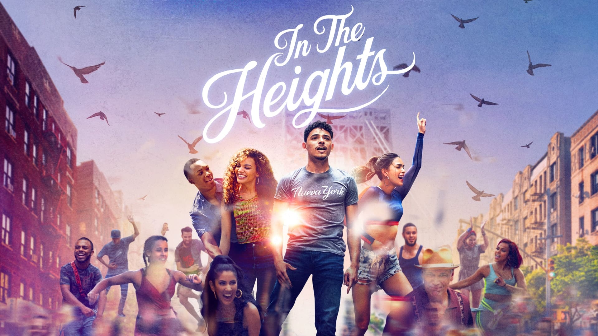 movie poster for In the Heights featuring main characters