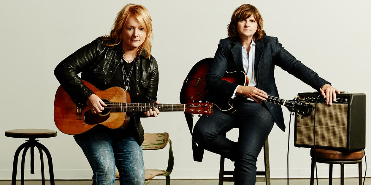 Image of the Indigo Girls to promote their sold out performance on October 27th, 2023.