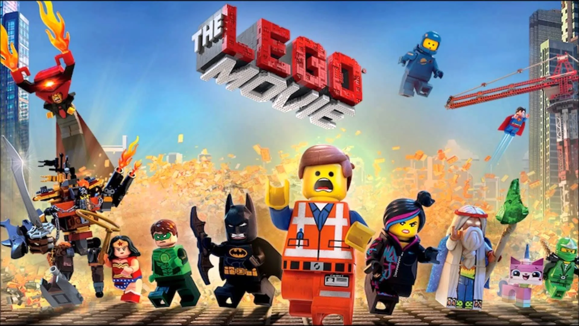 Official poster for The Lego Movie featuring all main characters