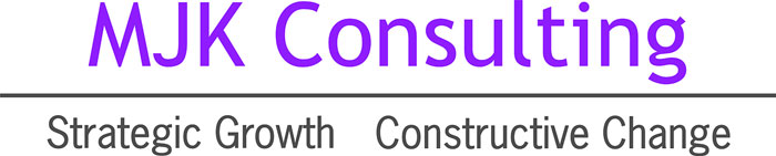 Logo for MJK Consulting, Strategic Growth, Constructive Change