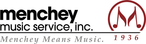 Logo for Menchey Music Services, Inc, Menchey Means Music.