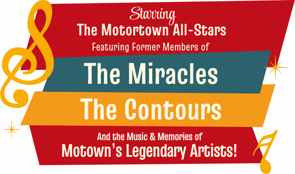 title image for A Motown Christmas featuring the bands that will be tributed.