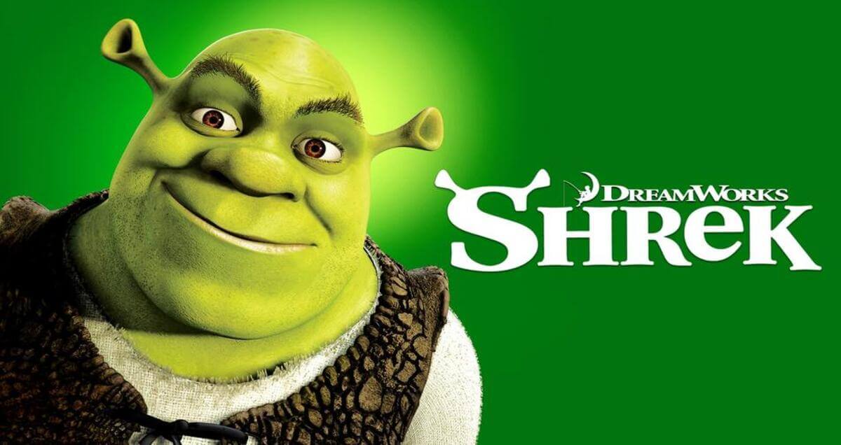 Shrek movie title and animated character
