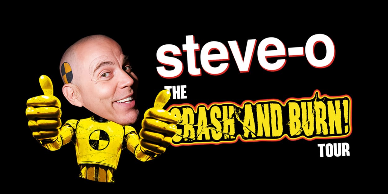 Title graphic for Steve-O comedy tour