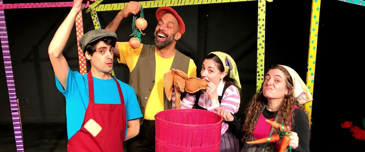 Push Cart Players cast of "Stone Soup... and Other Stories"