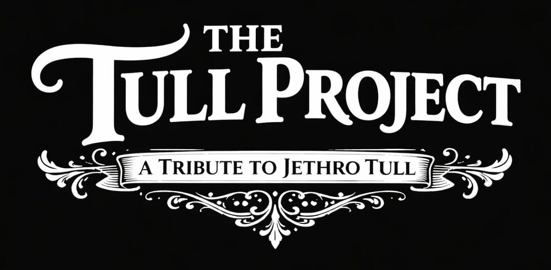 White title logo for The Tull Project on black background