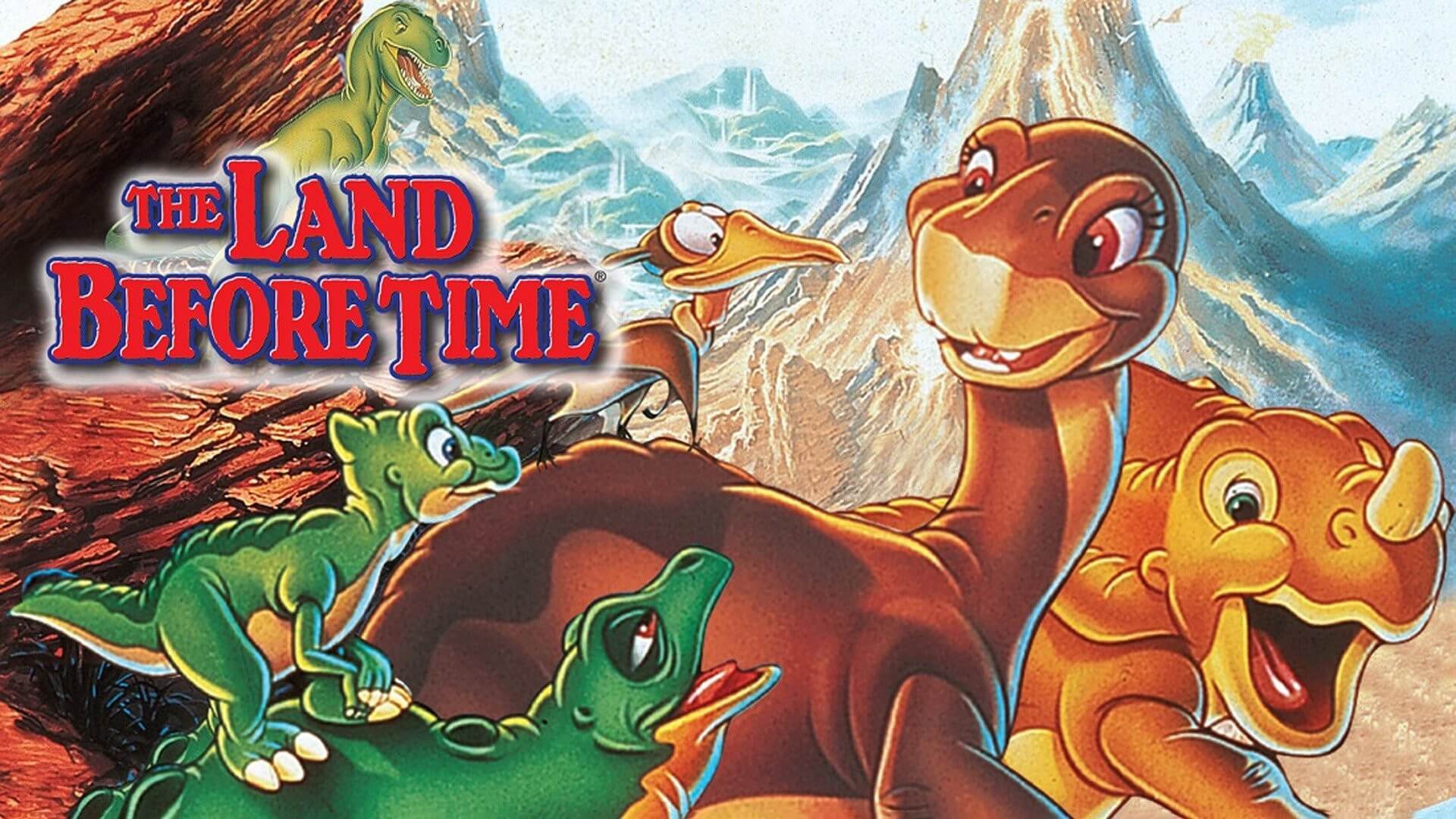 title poster for The Land Before Time