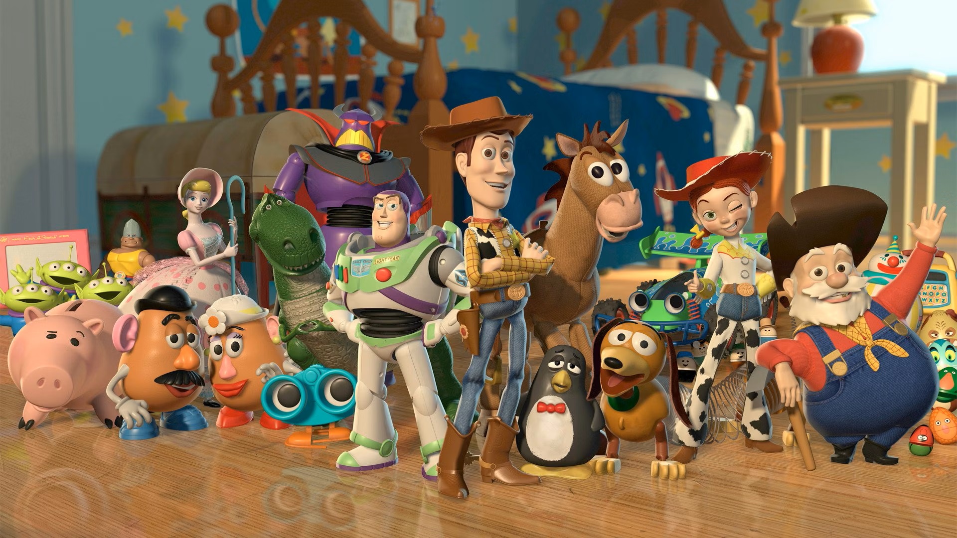 full animated cast from Toy Story 2