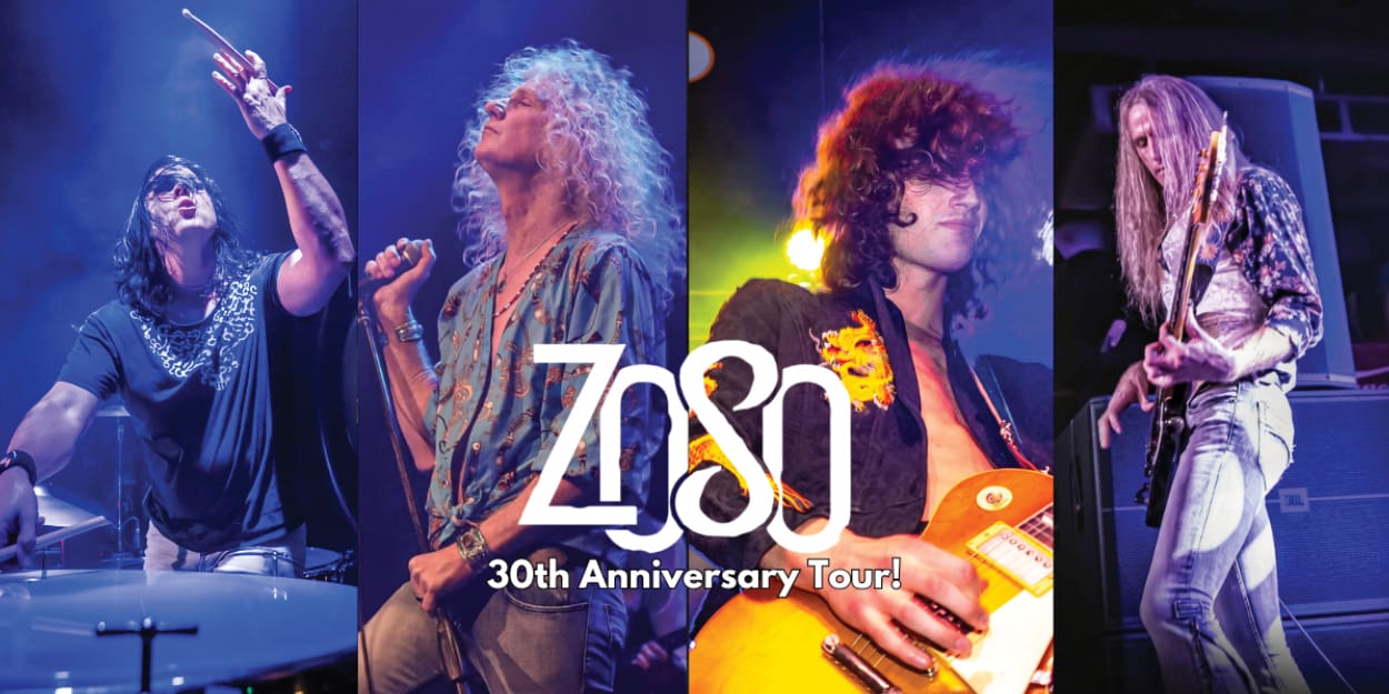 all membes of the band ZOSO in a collage