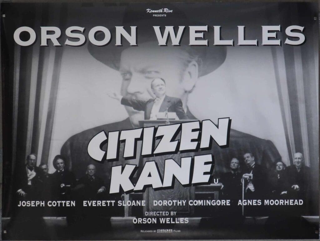 black & white movie poster for Citizen Kane