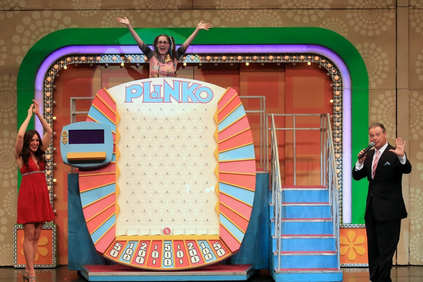 Contestant playing PLINKO at The Price is Right Live