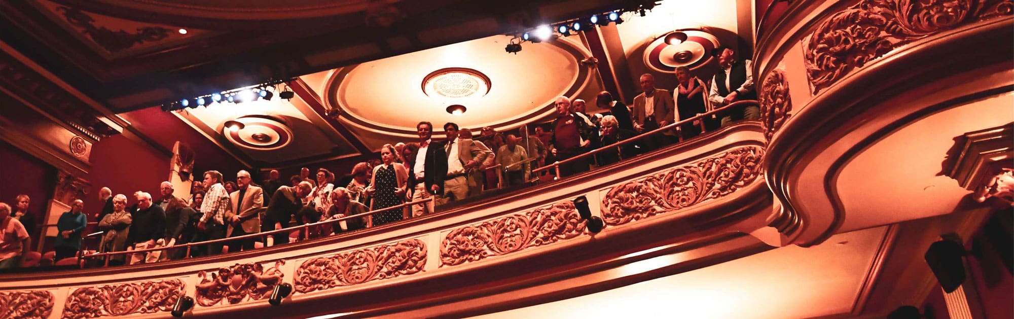 A view of guests on the balcony of the Capitol Theatre