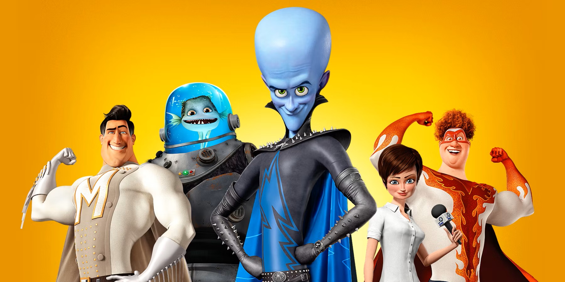 picture of animated movie cast of Megamind