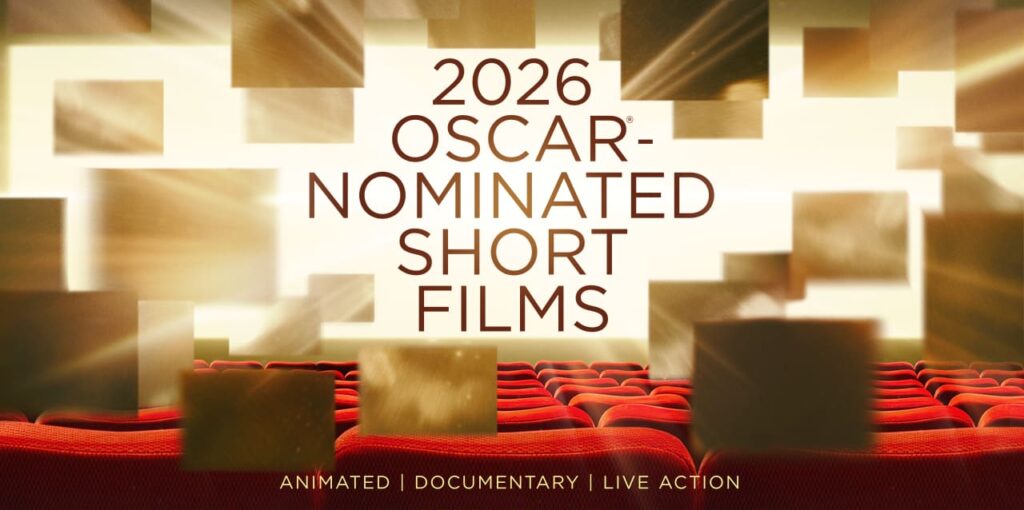 title graphic ofr 2026 Oscar Nominated Short Films