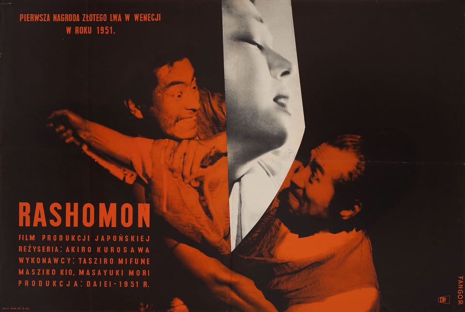 Original movie poster for Rashomon (1950)