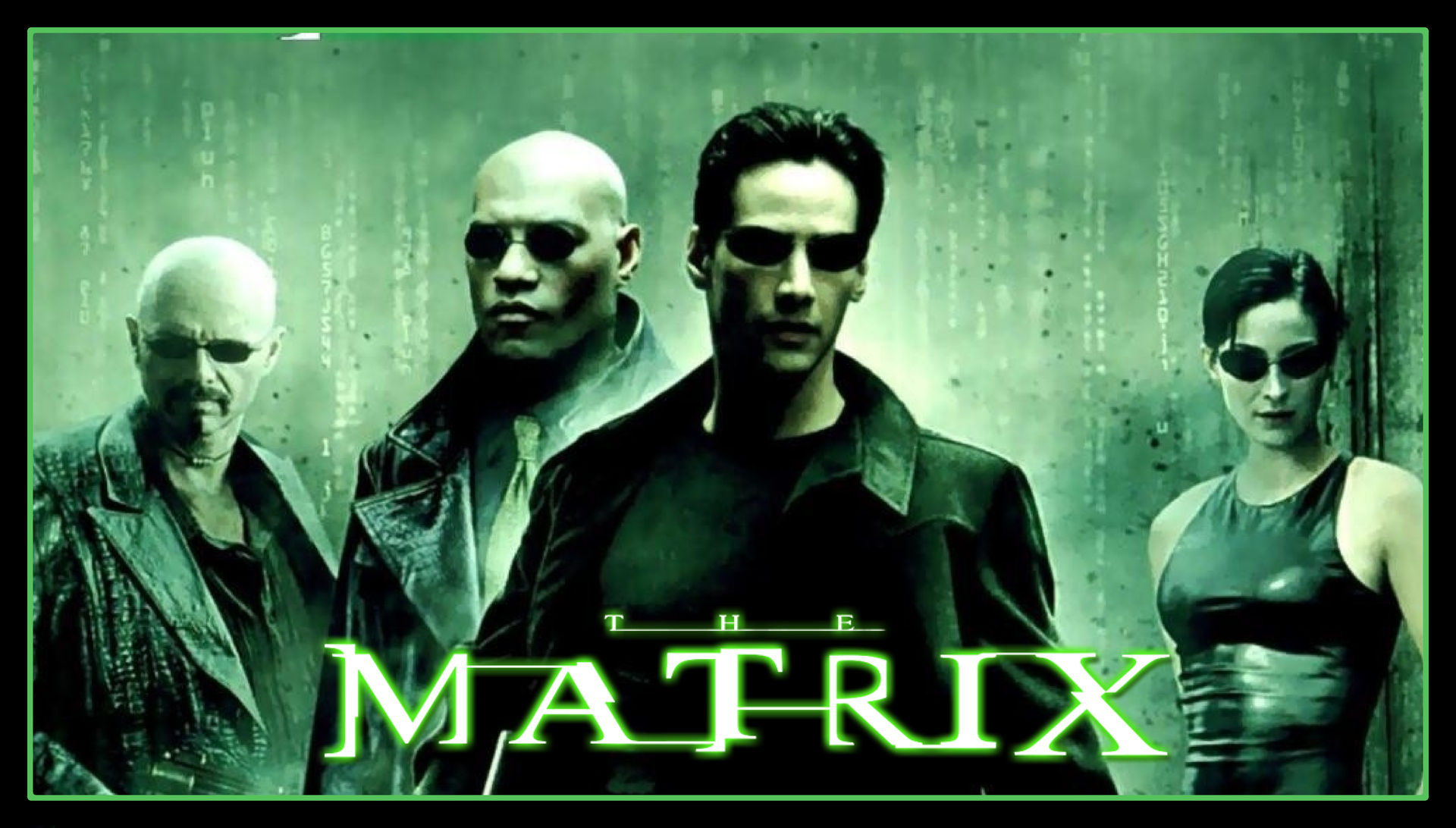 title movie art for The Matrix with main characters